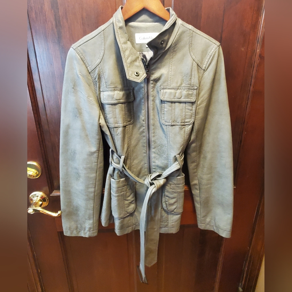 Calvin Klein Women's Pleather Jacket